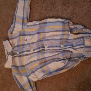 flannel print onesie